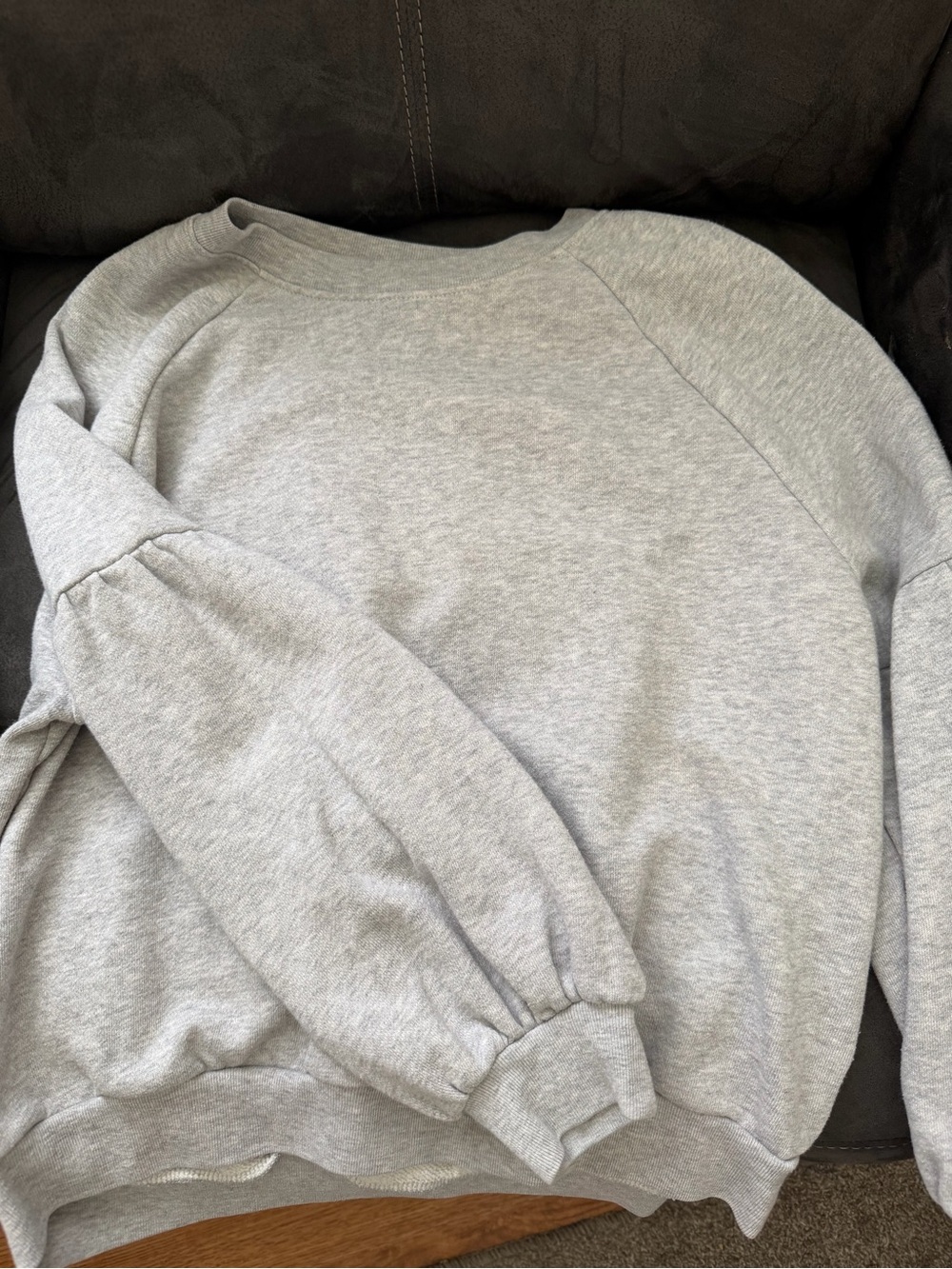 aerie Light Gray Crewneck Sweatshirt